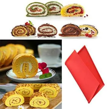 Silicone Swiss Roll Cake Mat Set for Baking Lovers