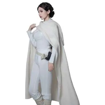 eioaner Womens Cosplay Costume Queen White Dress Suits Full Set Outfits Halloween