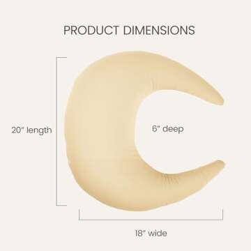 Snuggle Me Organic Nursing Pillow with Cotton Cover