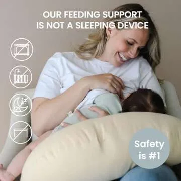 Snuggle Me Organic Nursing Pillow with Cotton Cover