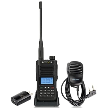 Retevis RA89 Ham Radio Long Range, 10W Dual Band Radio with Speaker Mic, Chirp Compatible, IP68 Wate...
