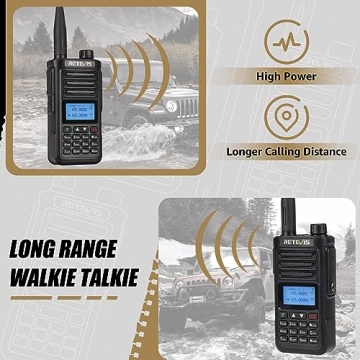 Retevis RA89 Ham Radio 10W Dual Band with Waterproof Design
