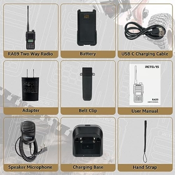 Retevis RA89 Ham Radio 10W Dual Band with Waterproof Design