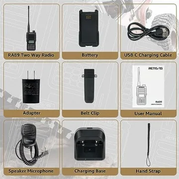 Retevis RA89 Ham Radio 10W Dual Band with Waterproof Design