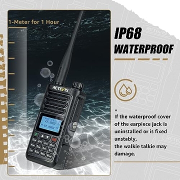Retevis RA89 Ham Radio 10W Dual Band with Waterproof Design