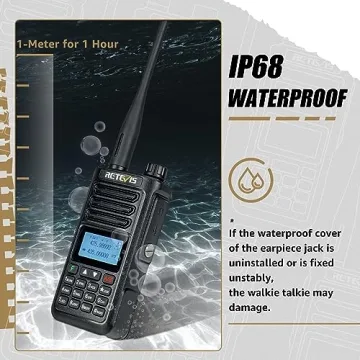Retevis RA89 Ham Radio 10W Dual Band with Waterproof Design