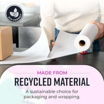 Bryco Goods White Kraft Paper Roll - Versatile Art and Craft Paper
