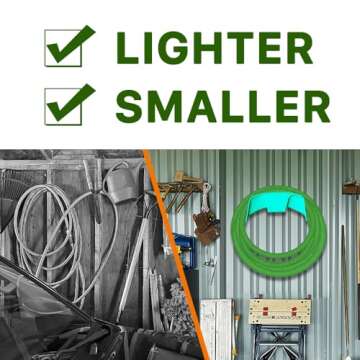 Durable 75ft Garden Hose with Latex Core and Leak-Proof Connectors