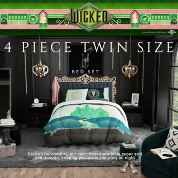Wicked Elphaba and Glinda Bedding Set - Cozy Kids Decor
