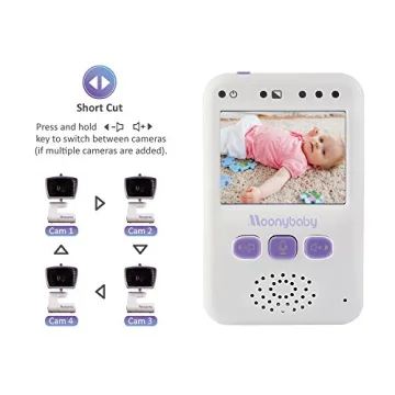 MoonyBaby Baby Monitor with Night Vision and Long Battery Life