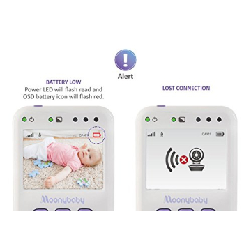 MoonyBaby Baby Monitor with Night Vision and Long Battery Life
