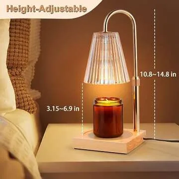 WDQQ Candle Warmer Lamp with Timer & Dimmer for Jar Candles