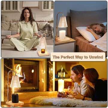 WDQQ Candle Warmer Lamp with Timer & Dimmer for Jar Candles