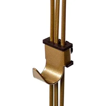 [Front Door WREATH HANGER] - Antler Design | ADJUSTABLE Hook Length for Tall and Small Doors | PADDING to Prevent Damage like Scratch and Dents | Heavy Duty Cast Iron Metal Hangar (Gold)