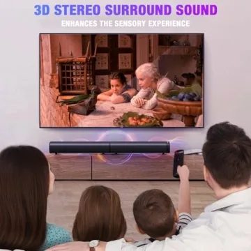 Goputa Sound Bar, Sound Bar for Smart TV, 5.3 Bluetooth Sound Bar 2 in 1 Detachable Surround Sound System for TV Home Audio Soundbar Speaker, Sound Bar with 3D Surround Bass Effect