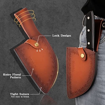 imarku 7" Serbian Chef Knife - Ultimate Butcher Knife for All