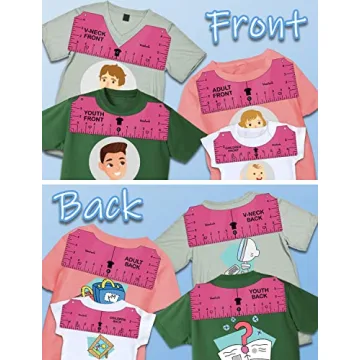 Vowlove Perfect T-Shirt Ruler Set for Precise Design Alignment