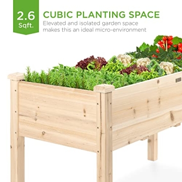 Best Choice 34x18x30in Raised Garden Bed Elevated Planter