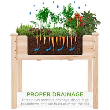 Best Choice 34x18x30in Raised Garden Bed Elevated Planter