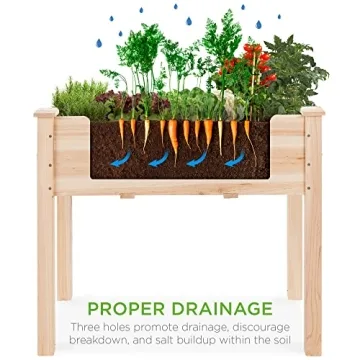 Best Choice 34x18x30in Raised Garden Bed Elevated Planter