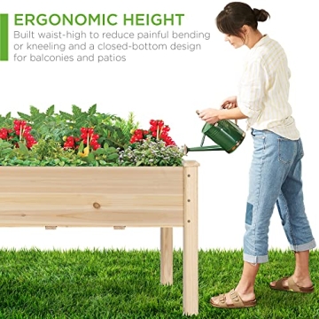 Best Choice 34x18x30in Raised Garden Bed Elevated Planter