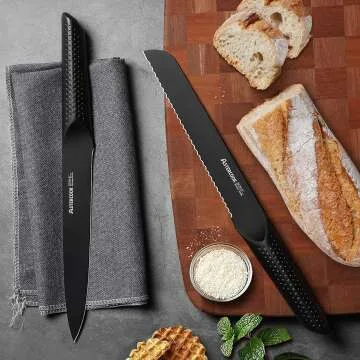 15-Piece Chef Knife Set - German Steel & Black Block