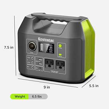 EnginStar 300W Solar Generator for Camping and Road Trips