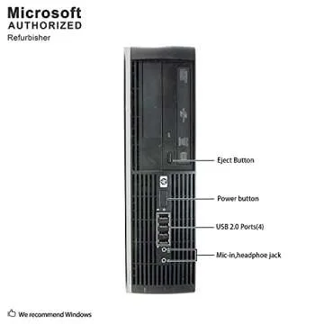 HP Desktop Computer, Core 2 Duo, 4GB RAM, Windows 10, 19in Monitor