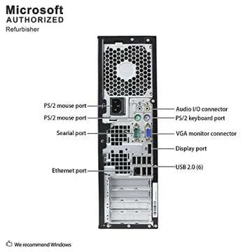 HP Desktop Computer, Core 2 Duo, 4GB RAM, Windows 10, 19in Monitor