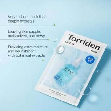Torriden DIVE-IN Hyaluronic Facial Masks | Hydrating Care