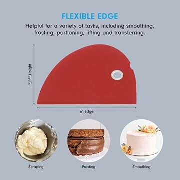 Messermeister Silicone Bowl Scraper for Kitchen and Art