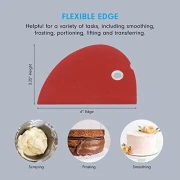 Messermeister Silicone Bowl Scraper for Kitchen and Art