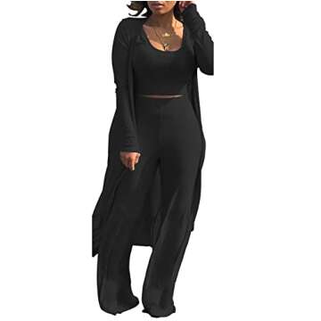 Chic Women's Three-Piece Winter Tracksuit for Any Occasion