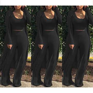Chic Women's Three-Piece Winter Tracksuit for Any Occasion