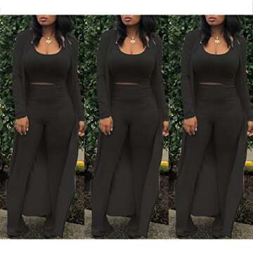 Chic Women's Three-Piece Winter Tracksuit for Any Occasion