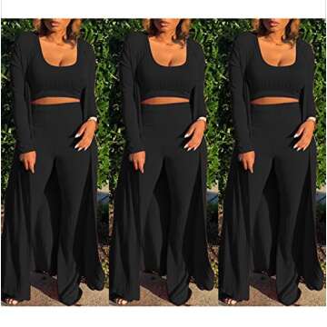 Chic Women's Three-Piece Winter Tracksuit for Any Occasion