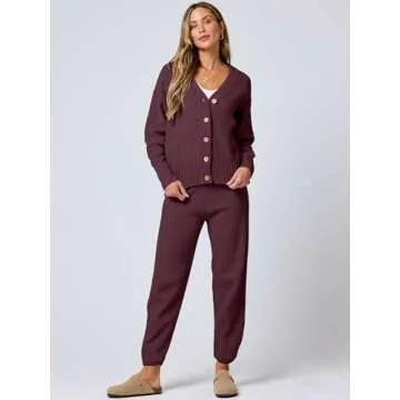 Stylish Women’s Cardigan and Jogger Set for Fall
