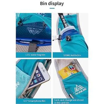 AONIJIE Hydration Backpack Vest for Outdoor Sports Breathable and Lightweight,Hydration Pack for Running, Cycling, and Hiking