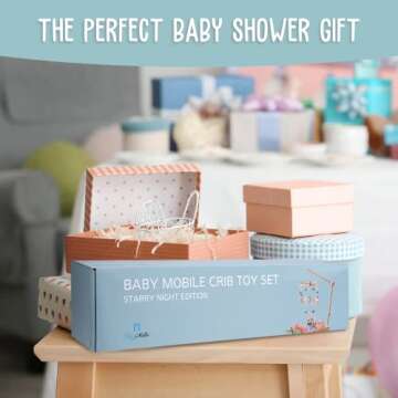 BlueMello Starry Night Baby Mobile Toy for Nursery