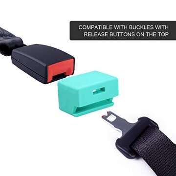Morlike Silicone Seatbelt Secure Buckle Safety Cover Lock | Keep Children Safe in Car Seat and Preve...