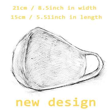 Fashion dust Face Protection, Anti-dust Protection Best Warm Windproof Air filtration - 100% Cotton Face Protections Comfy - Mouth Face Protections Anti Pollution Washable Reusable Pollen - Men Women