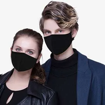 Fashion dust Face Protection, Anti-dust Protection Best Warm Windproof Air filtration - 100% Cotton Face Protections Comfy - Mouth Face Protections Anti Pollution Washable Reusable Pollen - Men Women