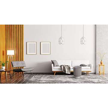 BIRDROCK HOME Round Ottoman Foot Stool – Soft Padded Modern Stool Design – Ideal for Living Room...