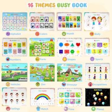 Montessori Activity Book for Toddlers 1-8 | Learning Toy