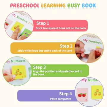 Montessori Activity Book for Toddlers 1-8 | Learning Toy