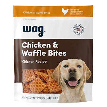 Wag Dog Treats Chicken and Waffle Bites - 24oz Deliciousness