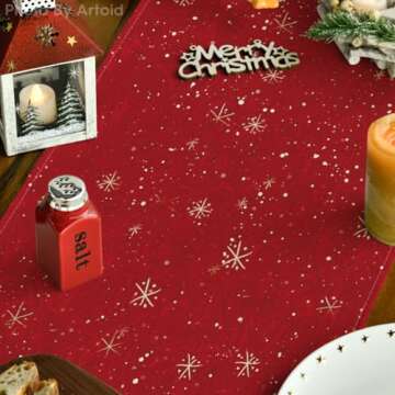 Artoid Mode Snowman Christmas Table Runner 13x72