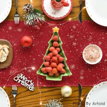 Artoid Mode Snowman Christmas Table Runner 13x72