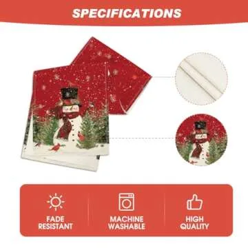 Artoid Mode Snowman Christmas Table Runner 13x72