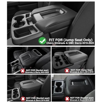 JKCOVER Center Console Hanging Organizer Box for Chevy Silverado 2019-2025